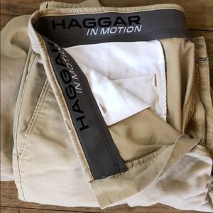Pants “haggard in motion”